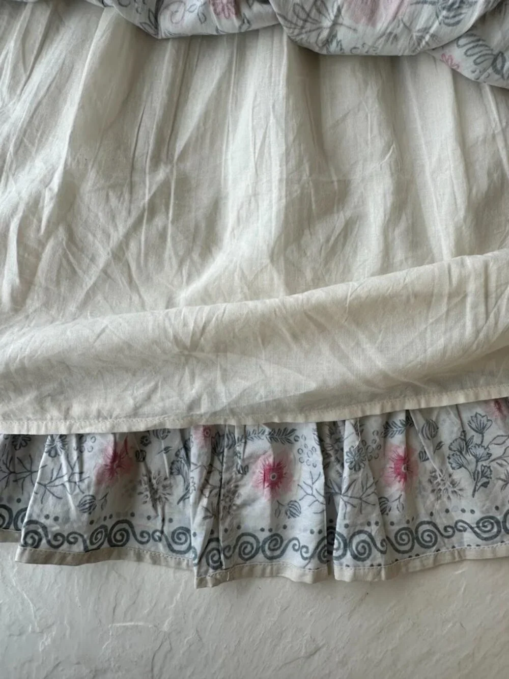 Anthropologie Forever That Girl Strapless Mini Dress L Floral Ruffle Boho - Picture 10 of 14